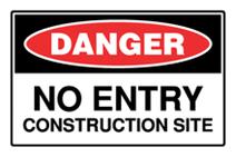 Danger - No Entry Construction SIte